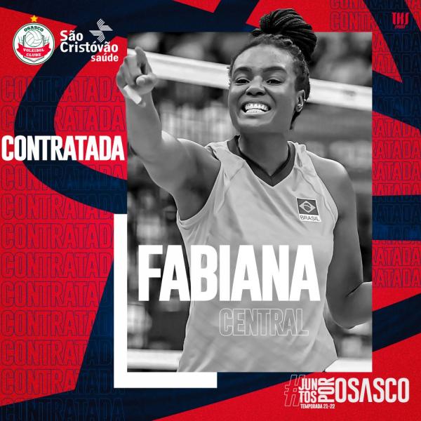 Capa da notícia - Bicampeã olímpica, Fabiana é oficializada no Osasco