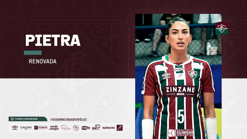 Capa da notícia - Fluminense renova com Pietra por mais uma temporada