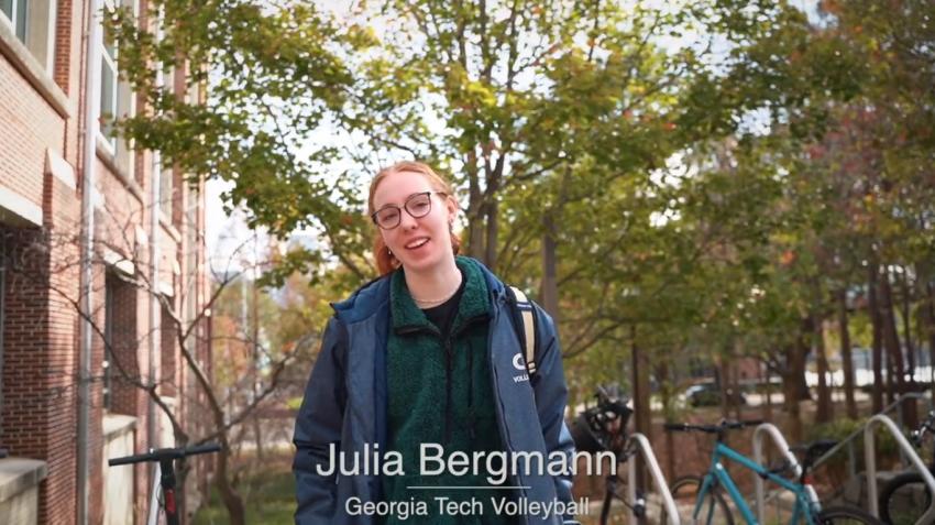 Capa da notícia - EUA: Um dia de Júlia Bergmann na Georgia Tech