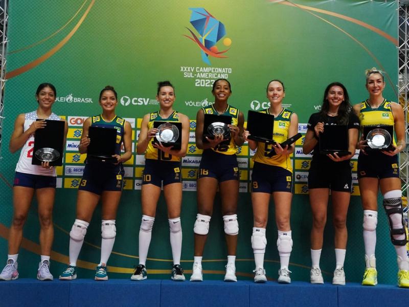 Capa da notícia - Sul-Americano: Brasileiras dominam seleção do torneio