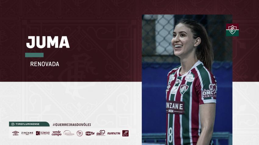 Capa da notícia - Mercado: Fluminense renova com Juma por mais uma temporada