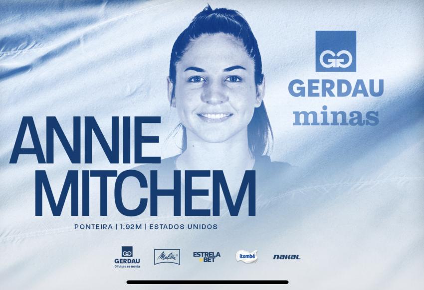 Capa da notícia - Annie Mitchem é novidade na equipe do Gerdau Minas
