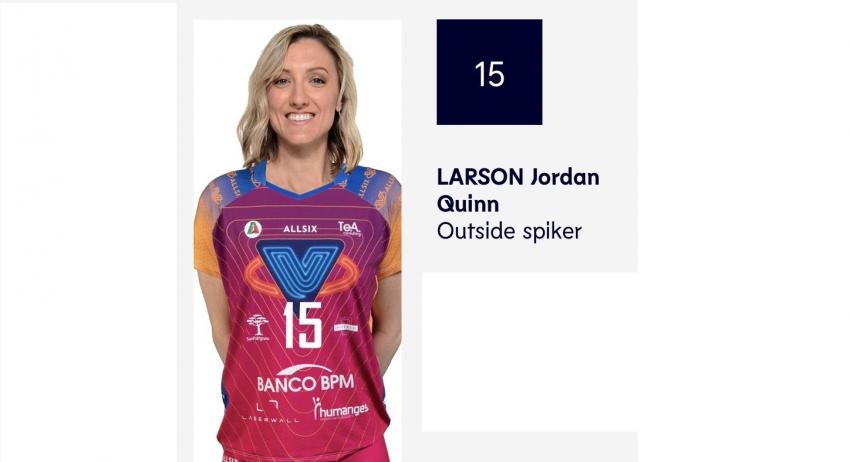 Capa da notícia - Champions League: Jordan Larson é registrada no Monza